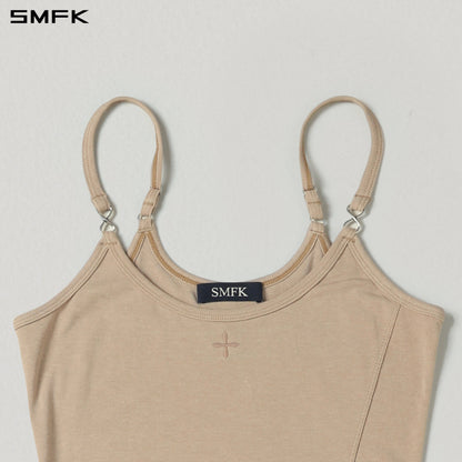 SMFK Myth Aeolus Slit Dress Regenerated Cellulose Fiber+Acetate+Spandex Fresh Skin