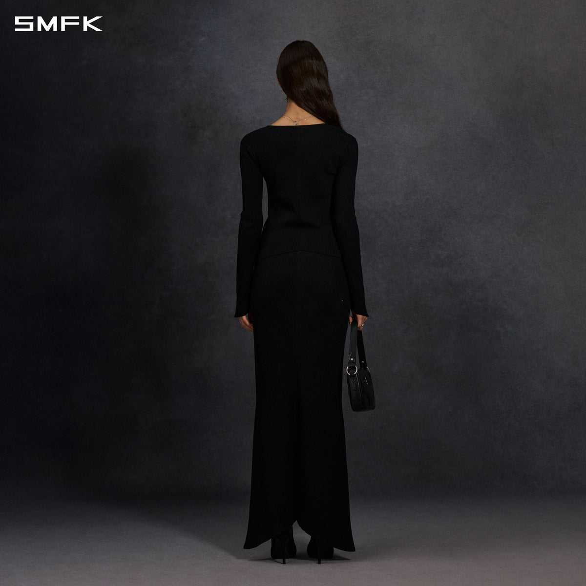 SMFK Myth Seer Knit Pullover Silk+Lenzing Tencel+Cotton Wild Black