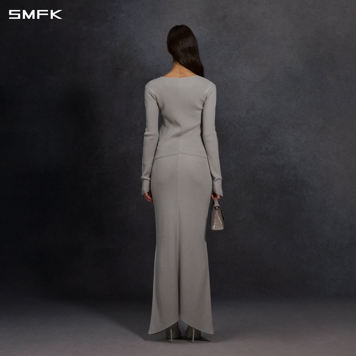 SMFK Myth Seer Knit Pullover Silk+Lenzing Tencel+Cotton Glacier Grey