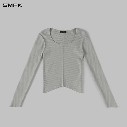 SMFK Myth Seer Knit Pullover Silk+Lenzing Tencel+Cotton Glacier Grey