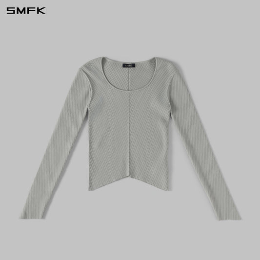 SMFK Myth Seer Knit Pullover Silk+Lenzing Tencel+Cotton Glacier Grey