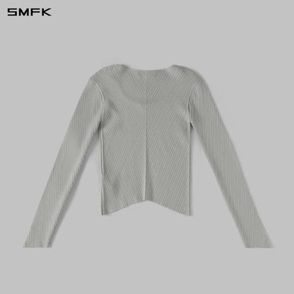 SMFK Myth Seer Knit Pullover Silk+Lenzing Tencel+Cotton Glacier Grey
