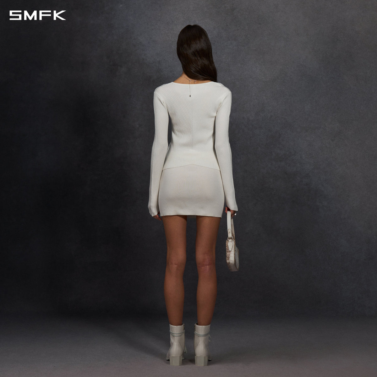 SMFK Myth Seer Knit Pullover Silk+Lenzing Tencel+Cotton Cloud White