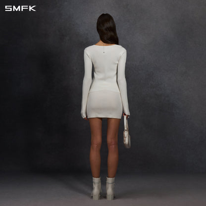 SMFK Myth Seer Knit Pullover Silk+Lenzing Tencel+Cotton Cloud White