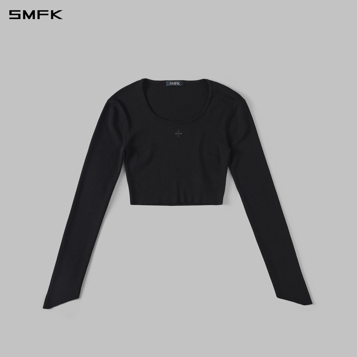 SMFK Myth Siren Evening Short Knit Pullover Tencel+Silk Wild Black