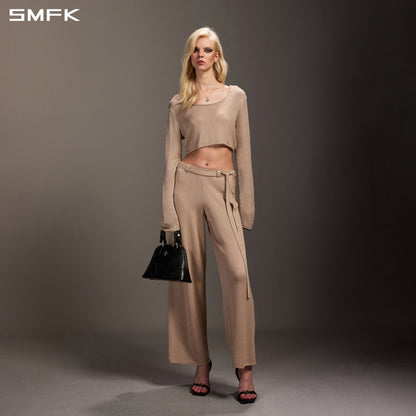 SMFK Myth Seer Chain Short Knit Pullover Tencel+Silk Fresh Skin