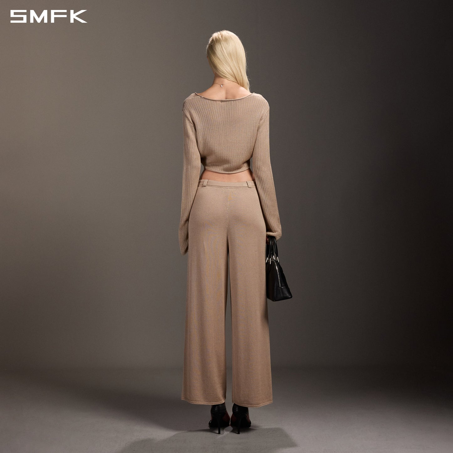 SMFK Myth Seer Chain Short Knit Pullover Tencel+Silk Fresh Skin