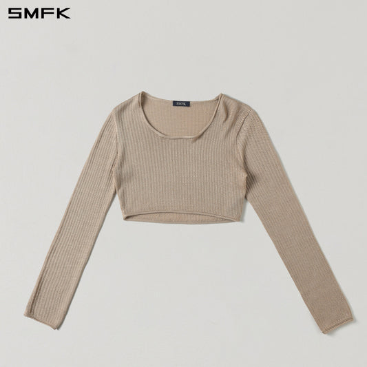 SMFK Myth Seer Chain Short Knit Pullover Tencel+Silk Fresh Skin