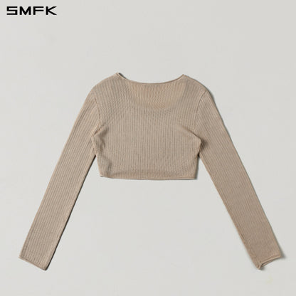 SMFK Myth Seer Chain Short Knit Pullover Tencel+Silk Fresh Skin