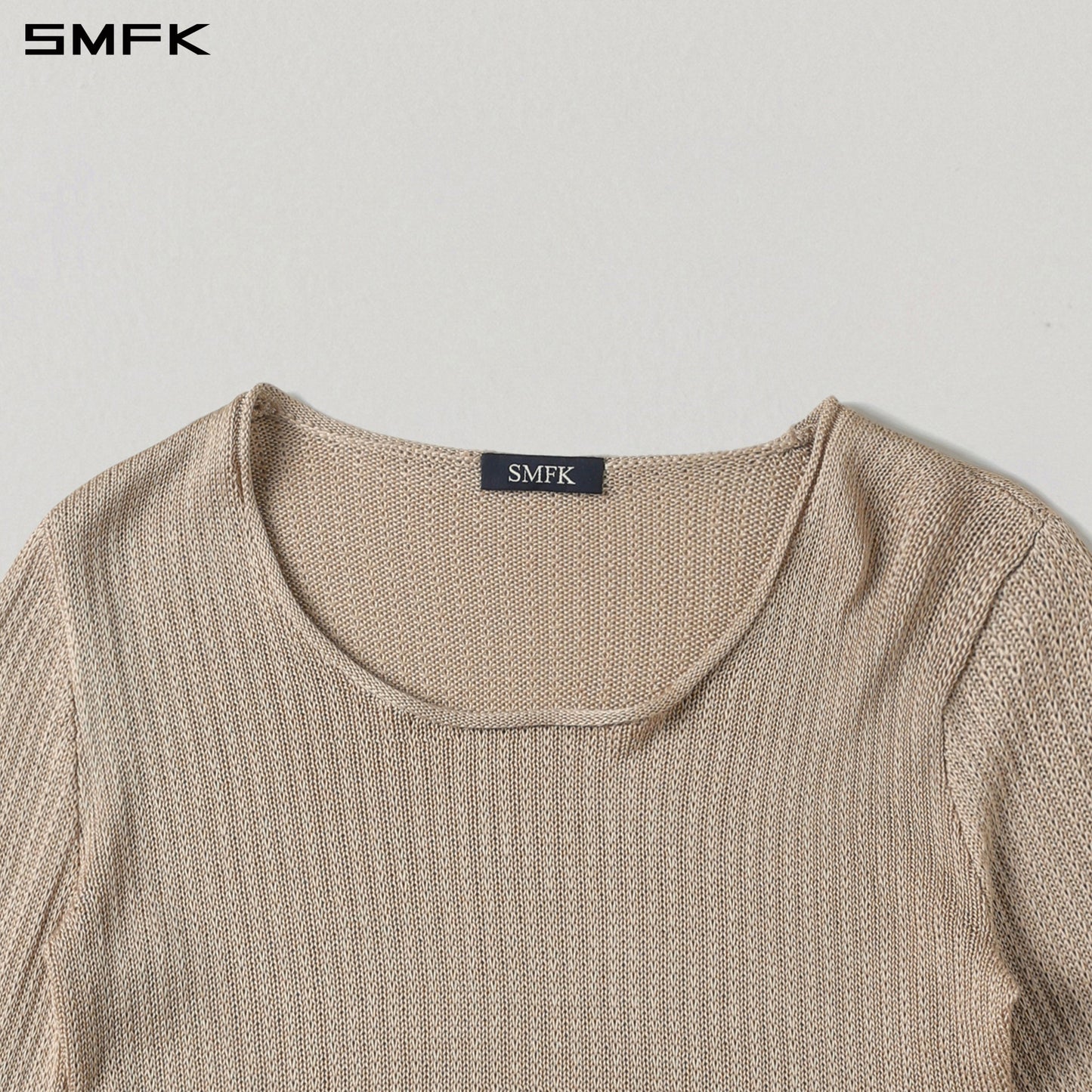 SMFK Myth Seer Chain Short Knit Pullover Tencel+Silk Fresh Skin