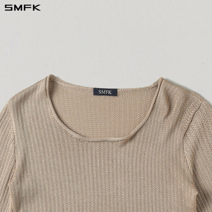 SMFK Myth Seer Chain Short Knit Pullover Tencel+Silk Fresh Skin