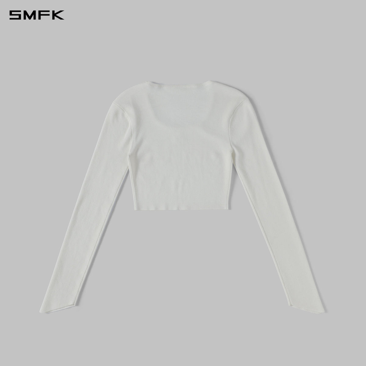 SMFK Myth Siren Evening Short Knit Pullover Tencel+Silk Cloud White
