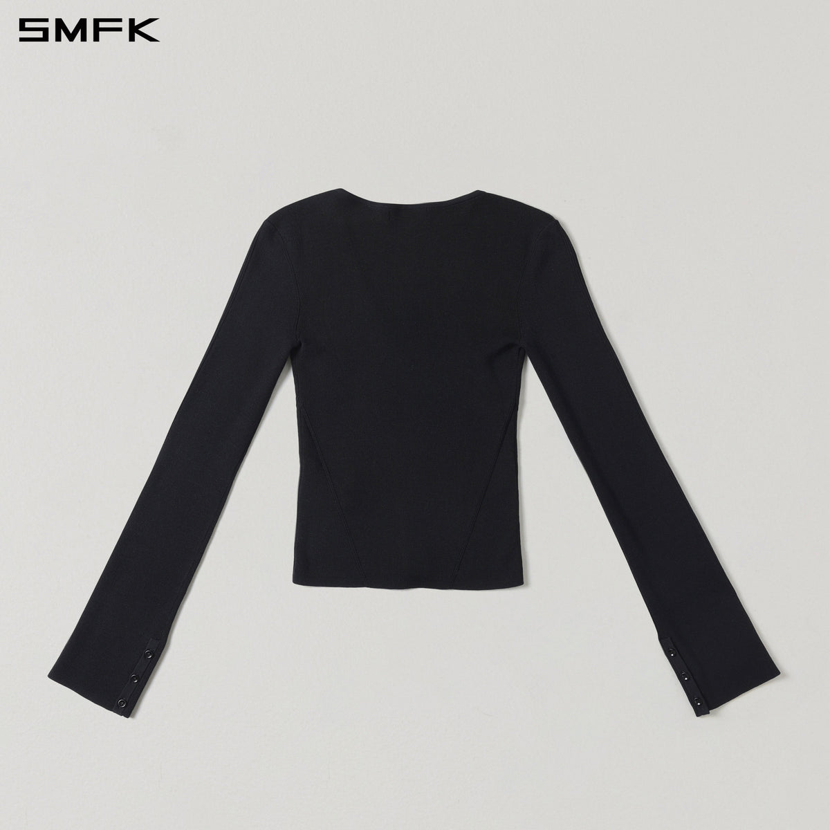 SMFK Myth Siren Evening Slim Knit Pullover Tencel+Silk Wild Black
