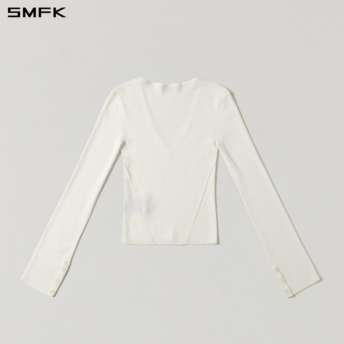 SMFK Myth Siren Evening Slim Knit Pullover Tencel+Silk Cloud White