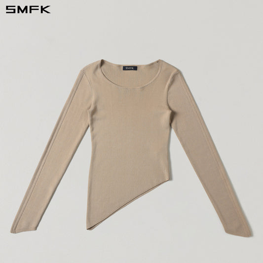 SMFK Myth Aeolus Asymmetry Slim Knit Pullover Tencel+Silk Fresh Skin