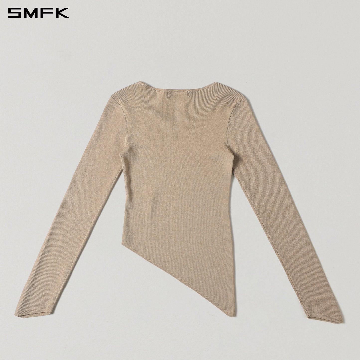 SMFK Myth Aeolus Asymmetry Slim Knit Pullover Tencel+Silk Fresh Skin
