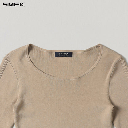 SMFK Myth Aeolus Asymmetry Slim Knit Pullover Tencel+Silk Fresh Skin