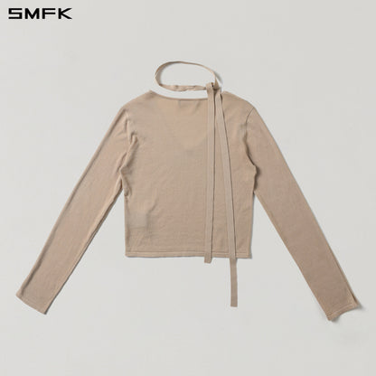 SMFK Myth Siren Rove V-Neck Slim Knit Pullover Acetate+Cotton Fresh Skin