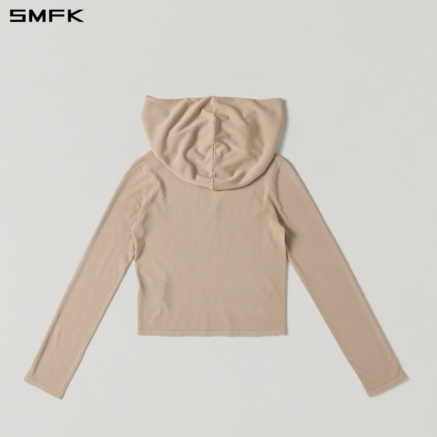 SMFK Myth Siren Rove Slim Knit Hoodie Acetate+Cotton Fresh Skin