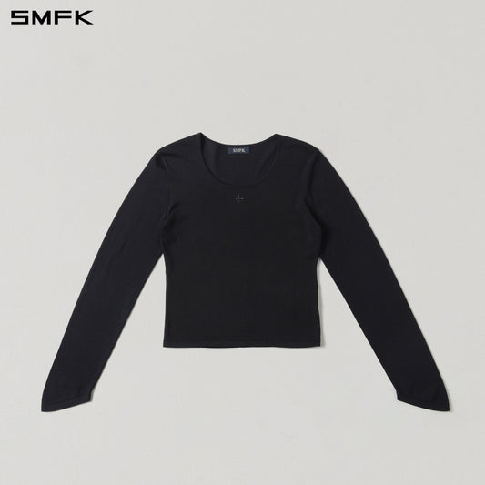SMFK Myth Aeolus Slim Knit Acetate+Cotton Wild Black