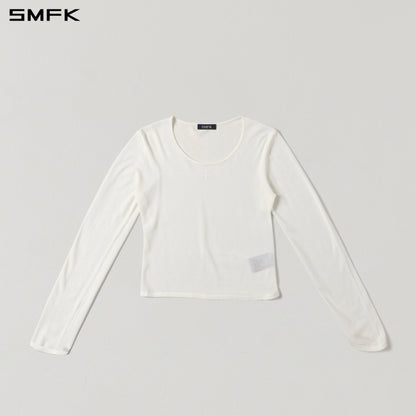 SMFK Myth Aeolus Slim Knit Acetate+Cotton Cloud White