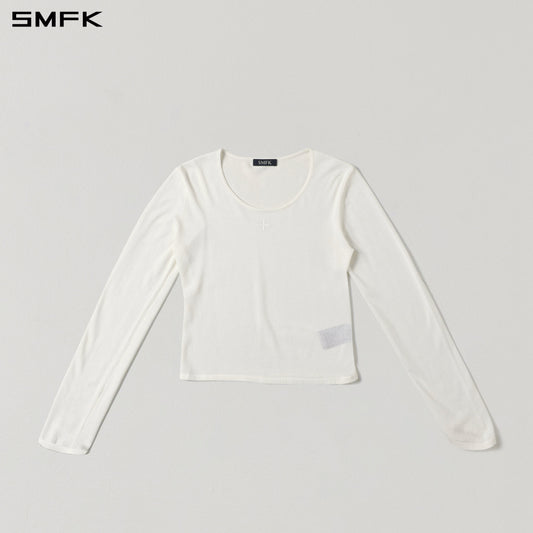 SMFK Myth Aeolus Slim Knit Acetate+Cotton Cloud White