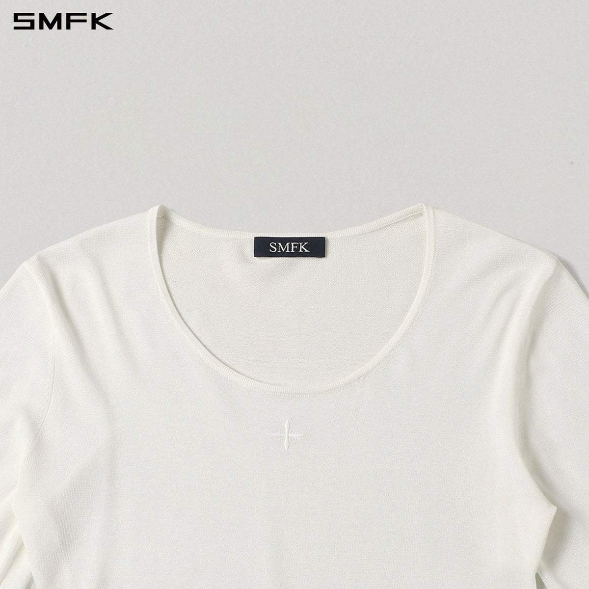 SMFK Myth Aeolus Slim Knit Acetate+Cotton Cloud White