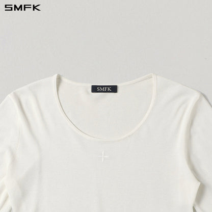 SMFK Myth Aeolus Slim Knit Acetate+Cotton Cloud White