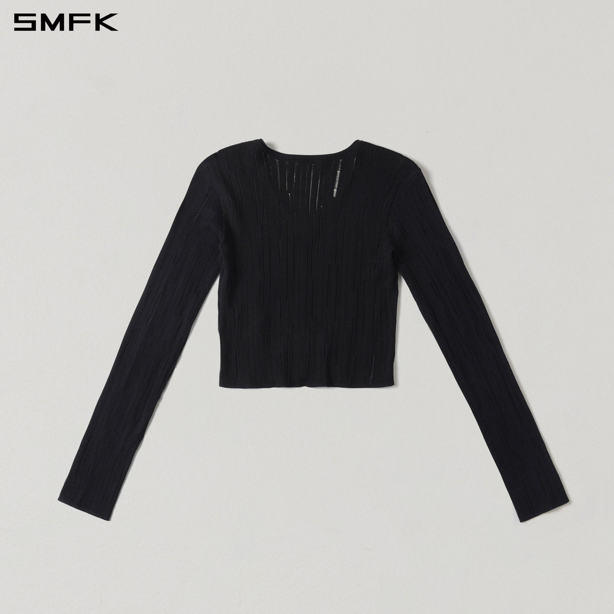 SMFK Mirage Siren Visional Knit Short Pullover Acetate+Cotton Wild Black