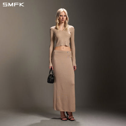 SMFK Mirage Siren Visional Knit Short Pullover Acetate+Cotton Fresh Skin