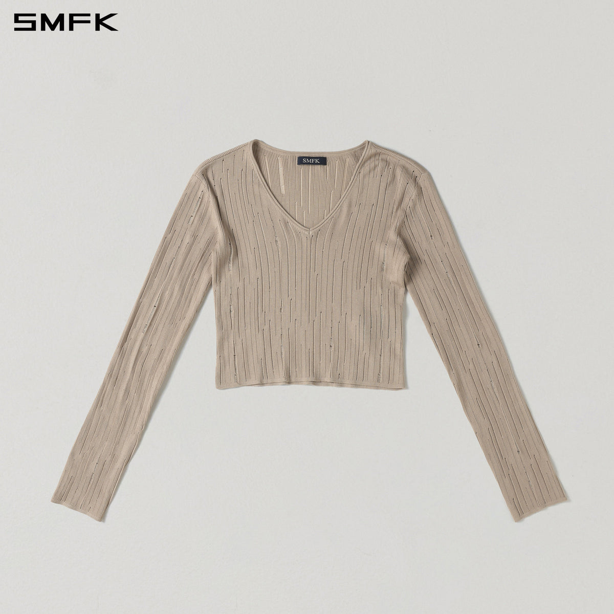 SMFK Mirage Siren Visional Knit Short Pullover Acetate+Cotton Fresh Skin