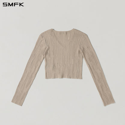 SMFK Mirage Siren Visional Knit Short Pullover Acetate+Cotton Fresh Skin