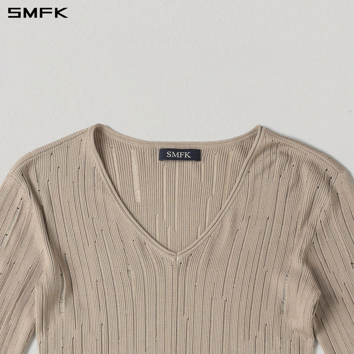 SMFK Mirage Siren Visional Knit Short Pullover Acetate+Cotton Fresh Skin