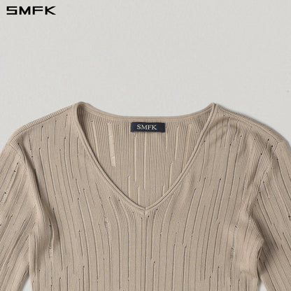 SMFK Mirage Siren Visional Knit Short Pullover Acetate+Cotton Fresh Skin