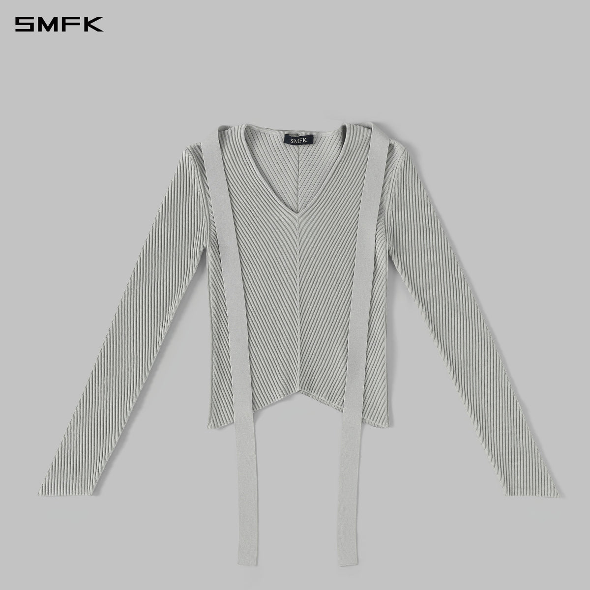 SMFK Myth Aeolus Evening Slim Knit Sweater Silk+Lenzing Tencel+Cotton Glacier Grey