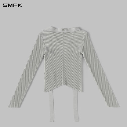 SMFK Myth Aeolus Evening Slim Knit Sweater Silk+Lenzing Tencel+Cotton Glacier Grey
