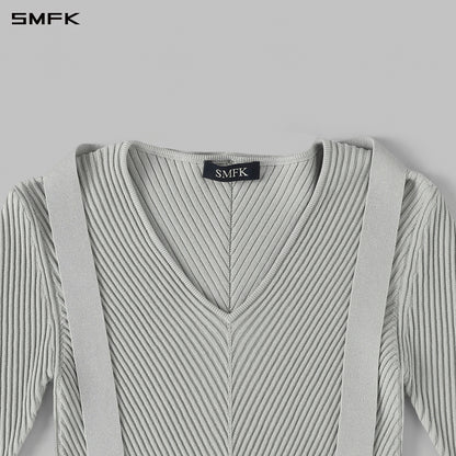 SMFK Myth Aeolus Evening Slim Knit Sweater Silk+Lenzing Tencel+Cotton Glacier Grey