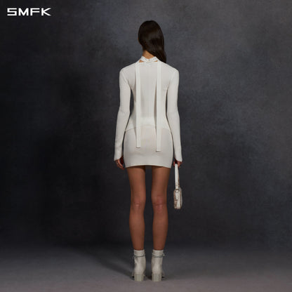 SMFK Myth Aeolus Evening Slim Knit Sweater Silk+Lenzing Tencel+Cotton Cloud White