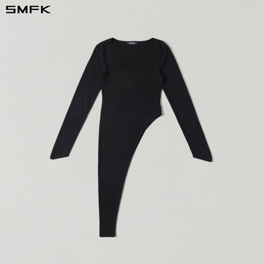 SMFK Myth Siren Evening Pullover Tencel+Silk Wild Black