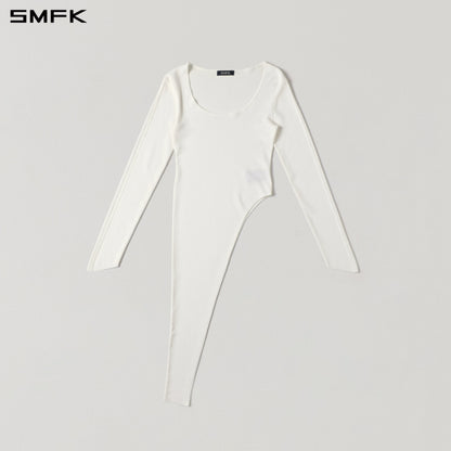 SMFK Myth Siren Evening Pullover Tencel+Silk Cloud White
