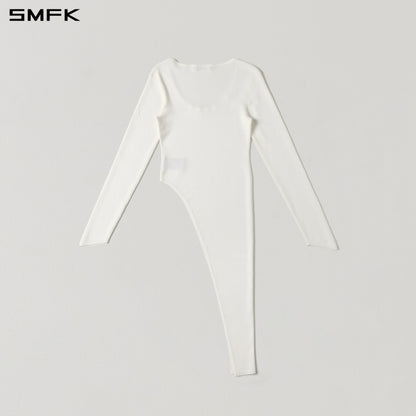 SMFK Myth Siren Evening Pullover Tencel+Silk Cloud White