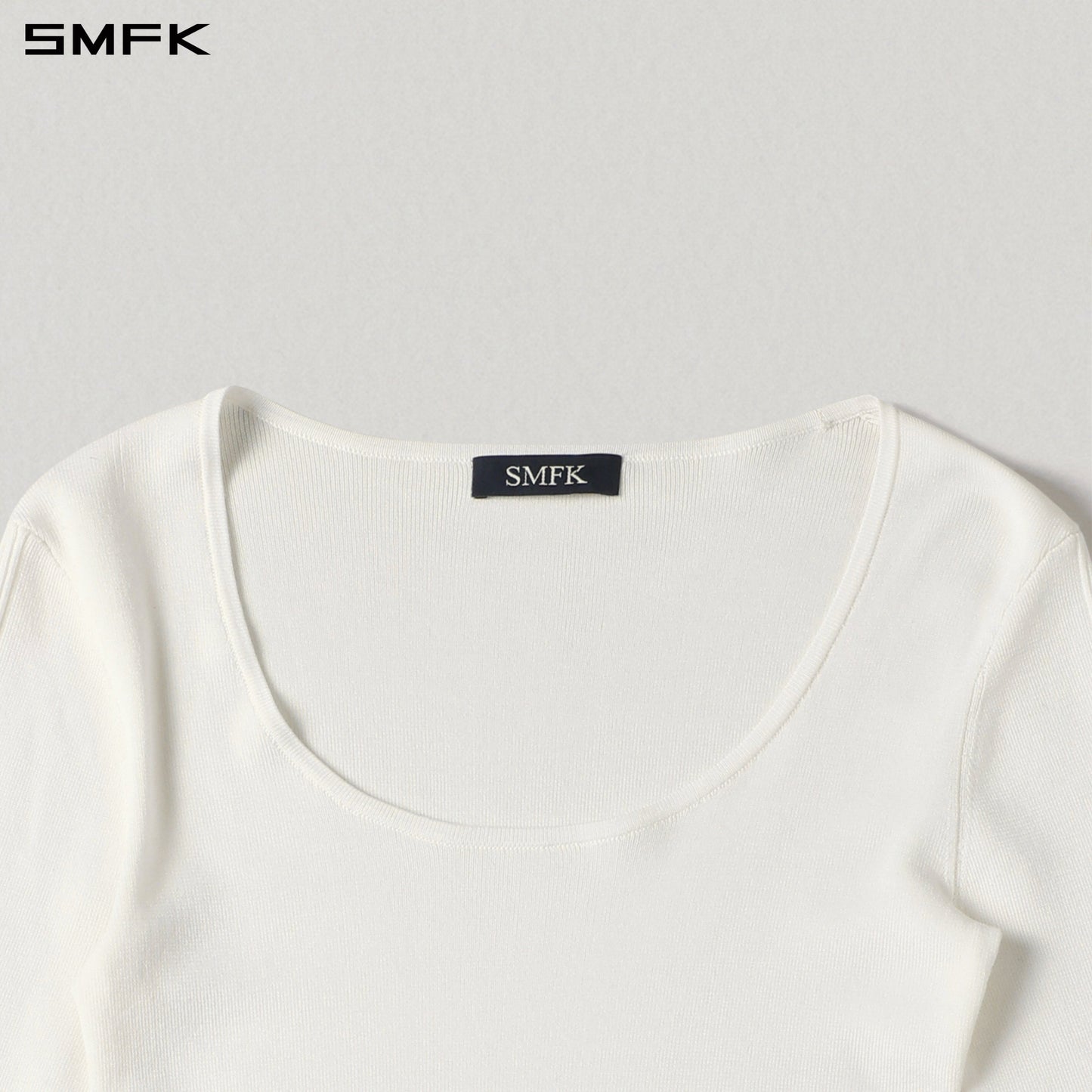 SMFK Myth Siren Evening Pullover Tencel+Silk Cloud White