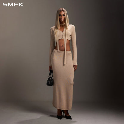 SMFK Myth Siren Short Knit Cardigan Tencel+Silk Fresh Skin
