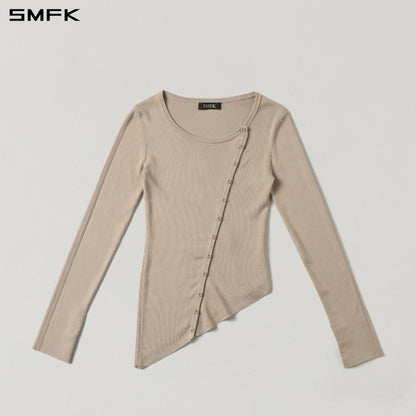 SMFK Myth Aeolus Asymmetry Slim Knit Cardigan Tencel+Silk Fresh Skin