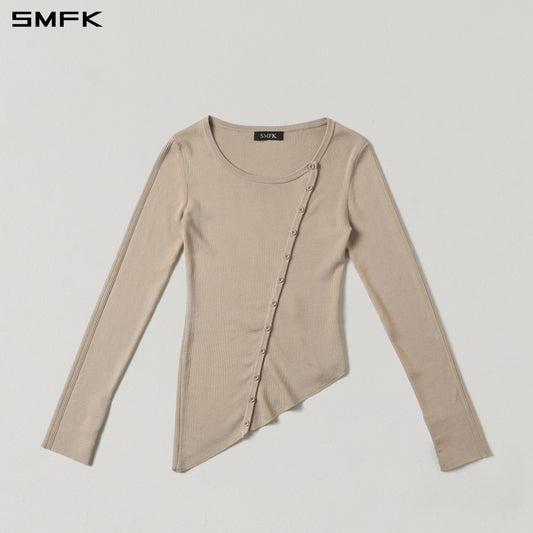 SMFK Myth Aeolus Asymmetry Slim Knit Cardigan Tencel+Silk Fresh Skin