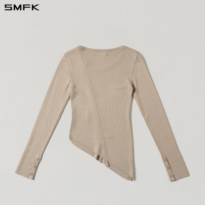 SMFK Myth Aeolus Asymmetry Slim Knit Cardigan Tencel+Silk Fresh Skin