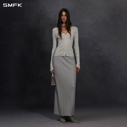 SMFK Myth Siren Evening Knit Cardigan Metallic Yarn Aurora Sliver