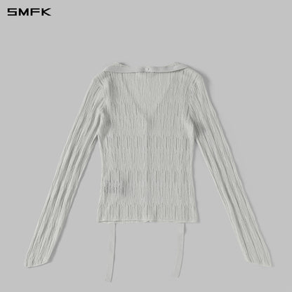 SMFK Myth Siren Evening Knit Cardigan Metallic Yarn Aurora Sliver