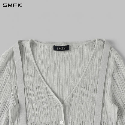 SMFK Myth Siren Evening Knit Cardigan Metallic Yarn Aurora Sliver