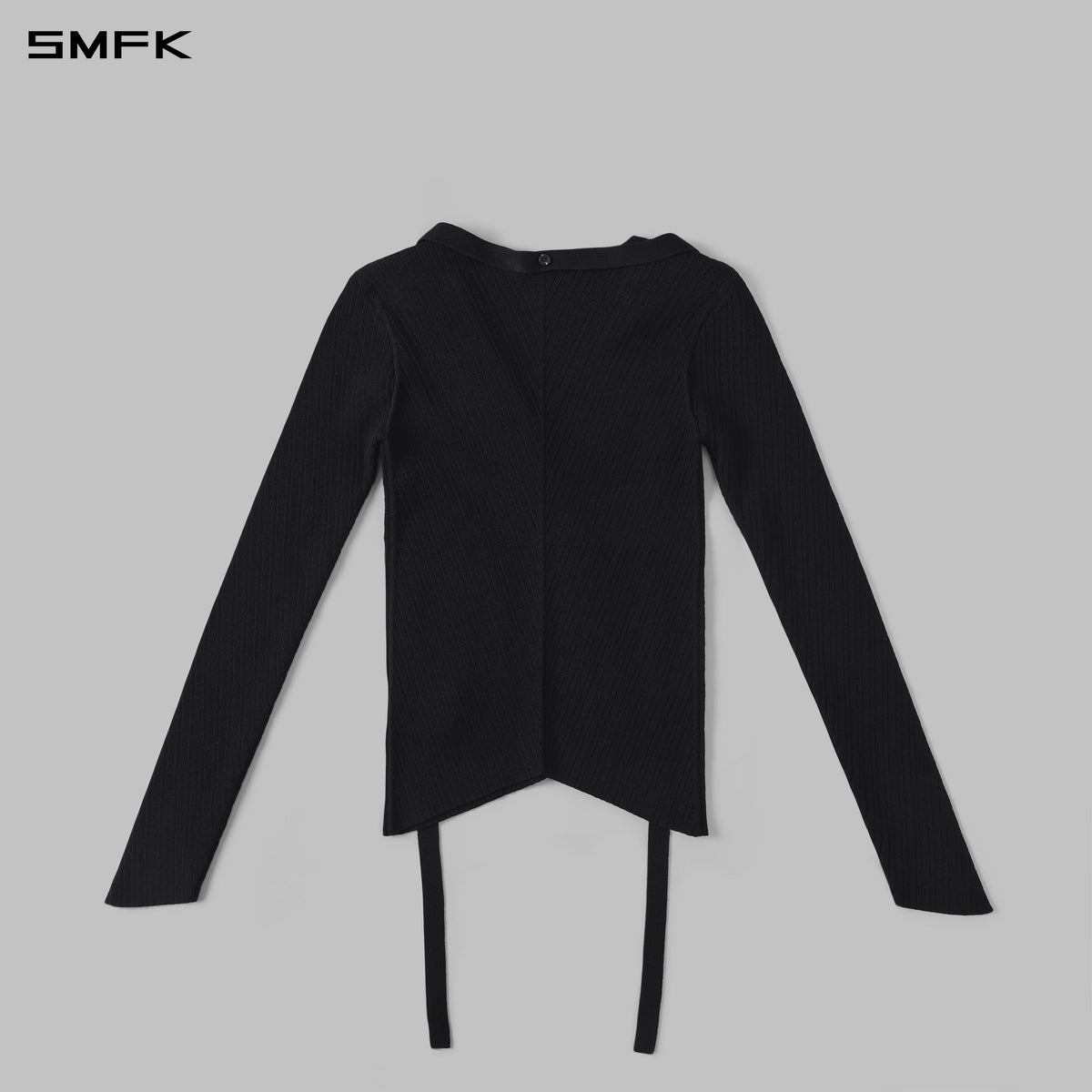 SMFK Myth Aeolus Symmetry Evening Knit Pullover Lenzing Tencel+Silk Wild Black